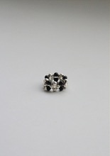 Remember,me Ring 008 &quot;pattern&quot;_silver &amp; black